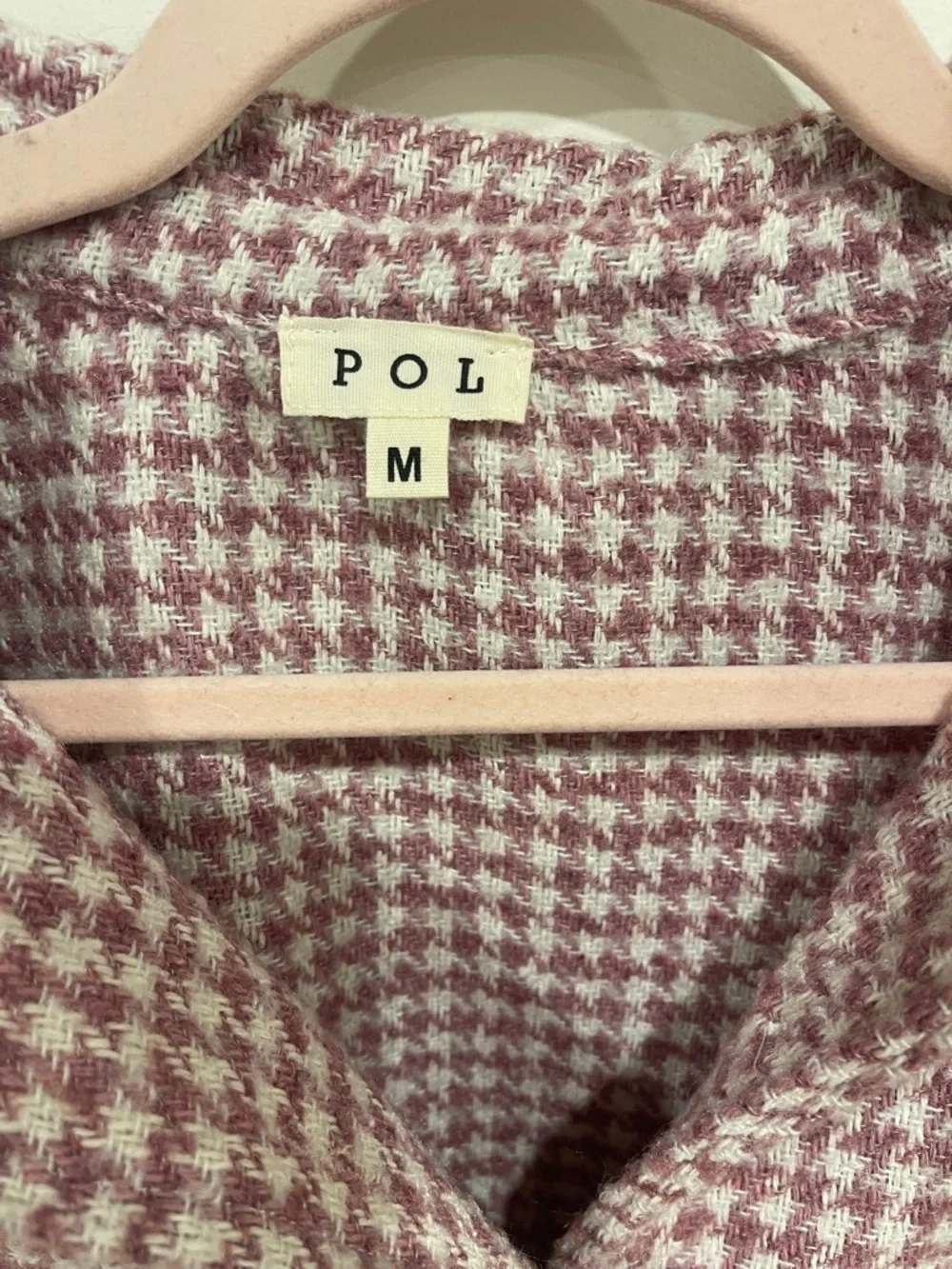 New Wihtout Tags POL patchwork Jacket in pink & cream - Picture 2 of 3